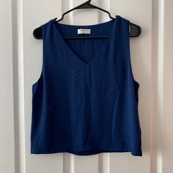 Aritzia Babaton Cobalt Blue Tank Top Camisole Med - Picture 4 of 5